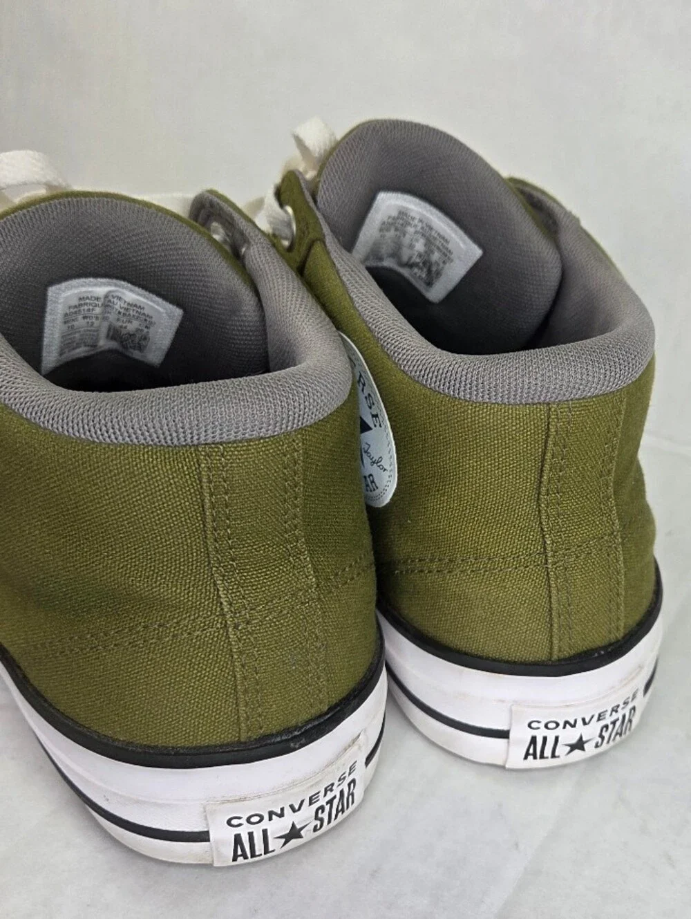 Converse Chuck Taylor All Star Malden Street Mid Tops Shoes Olive Green Size 10